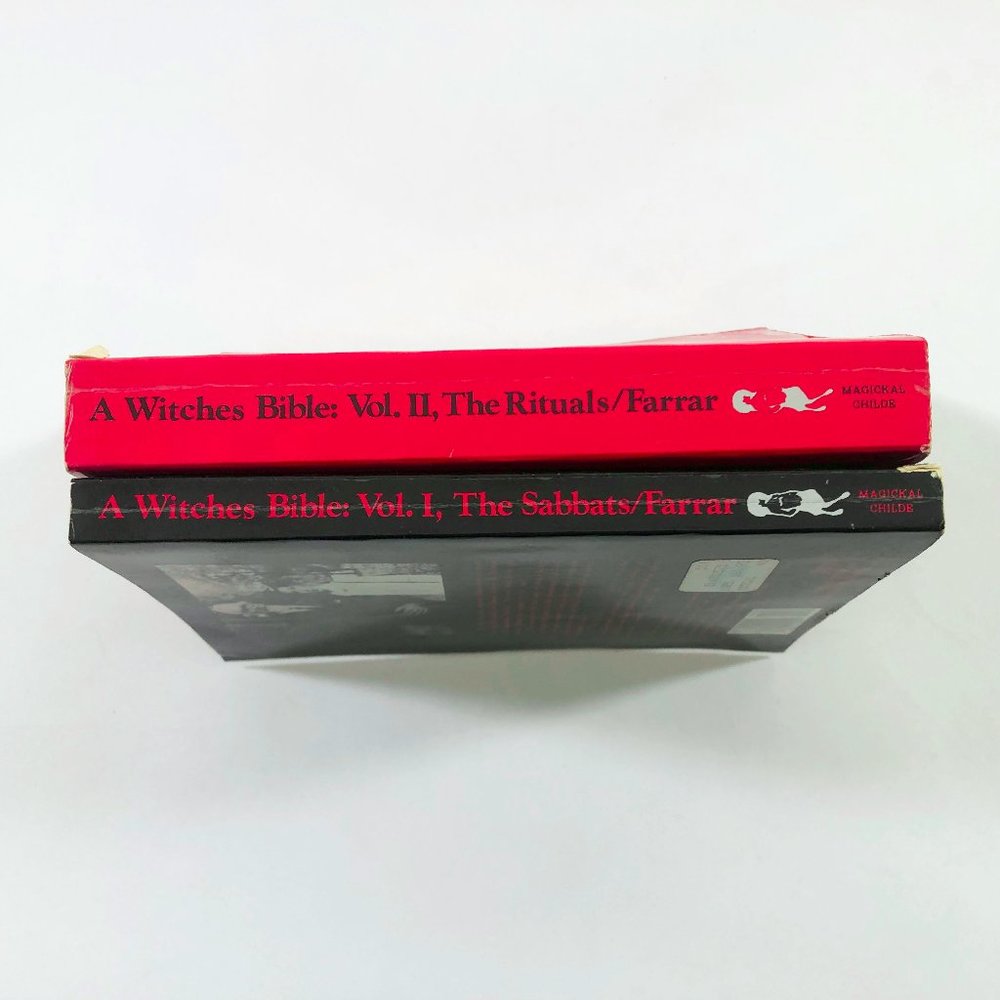 The Witches Bible Vol I & Vol II Set of 2 Books 1981 & 1984 by Farrar - Picture 10 of 11